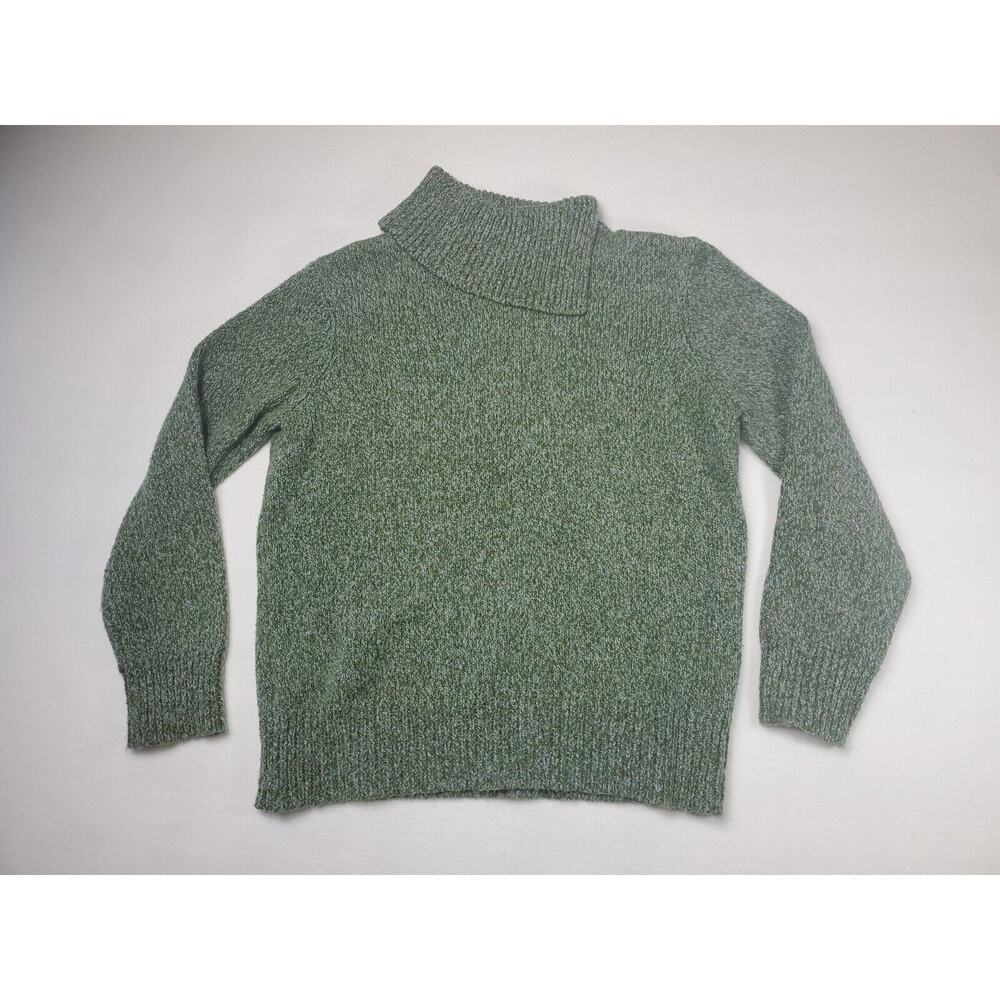 Appleseed's Women's Medium Green Cut Turtle Neck